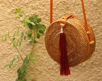 The natural Ata grass bag , a must have for every boho girl this summer
