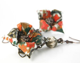 Origami earring kouki ( flower )