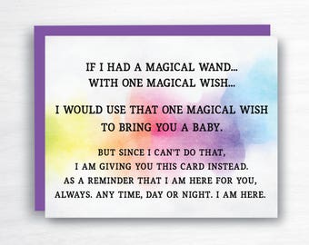 infertility card - miscarriage card - infertility sucks card - IVF card - thinking of you card