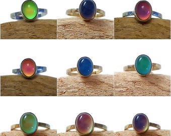 Gold Mood Ring, Silver Mood Ring, Sterling Mood Ring, Mood Ring Sterling, Mood Stone Ring, Sterling Mood Ring, Vintage Mood Ring, Mood Ring
