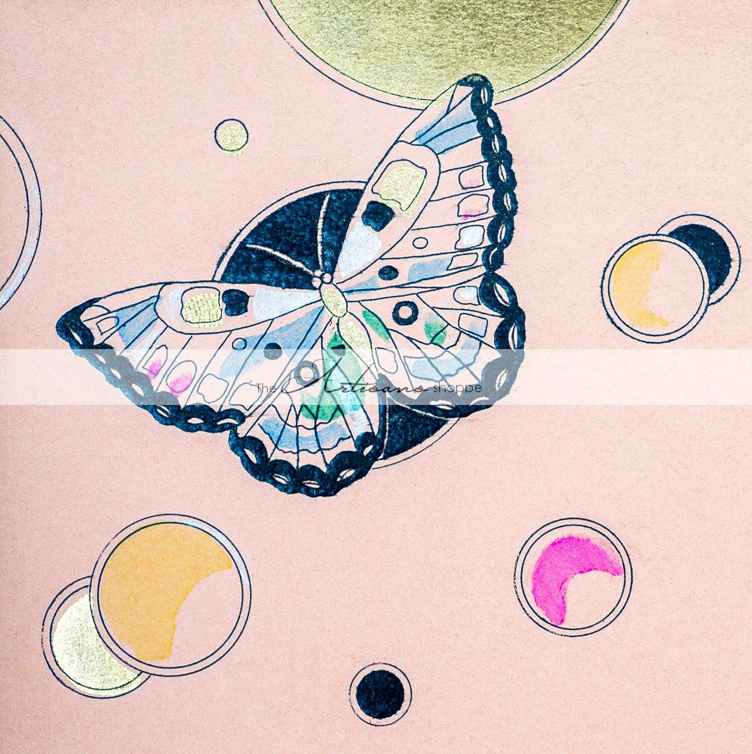 Art Deco Butterfly Digital Download Image Graphic Design