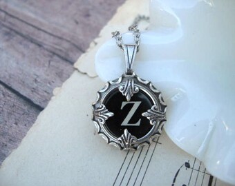 Typewriter Key Jewelry - Typewriter Charm - Letter Z