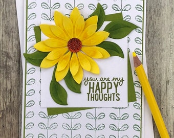 Happy Thoughts Flower Card