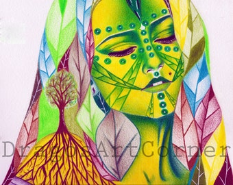 Mother nature - original art for sale