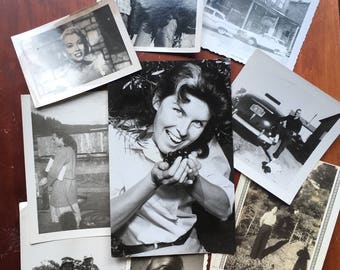 Assortment of 10 Vintage Found Black and White Photographs