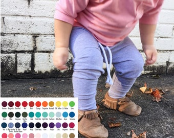 Solid Color Pants - Baby Joggers - toddler joggers - Custom Pants - Toddler - Baby clothes - Comfy Toddler pants - Baby pants -