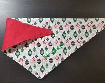 Christmas Ornament print Dog Bandana