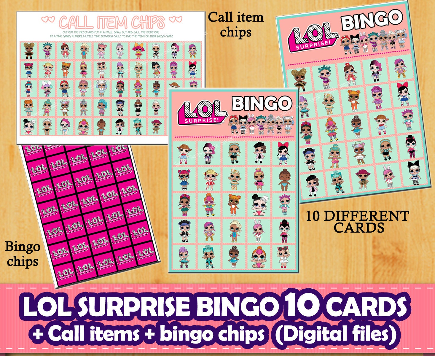 LOL SURPRISE bingo LOL surprise digital fileLol surprise