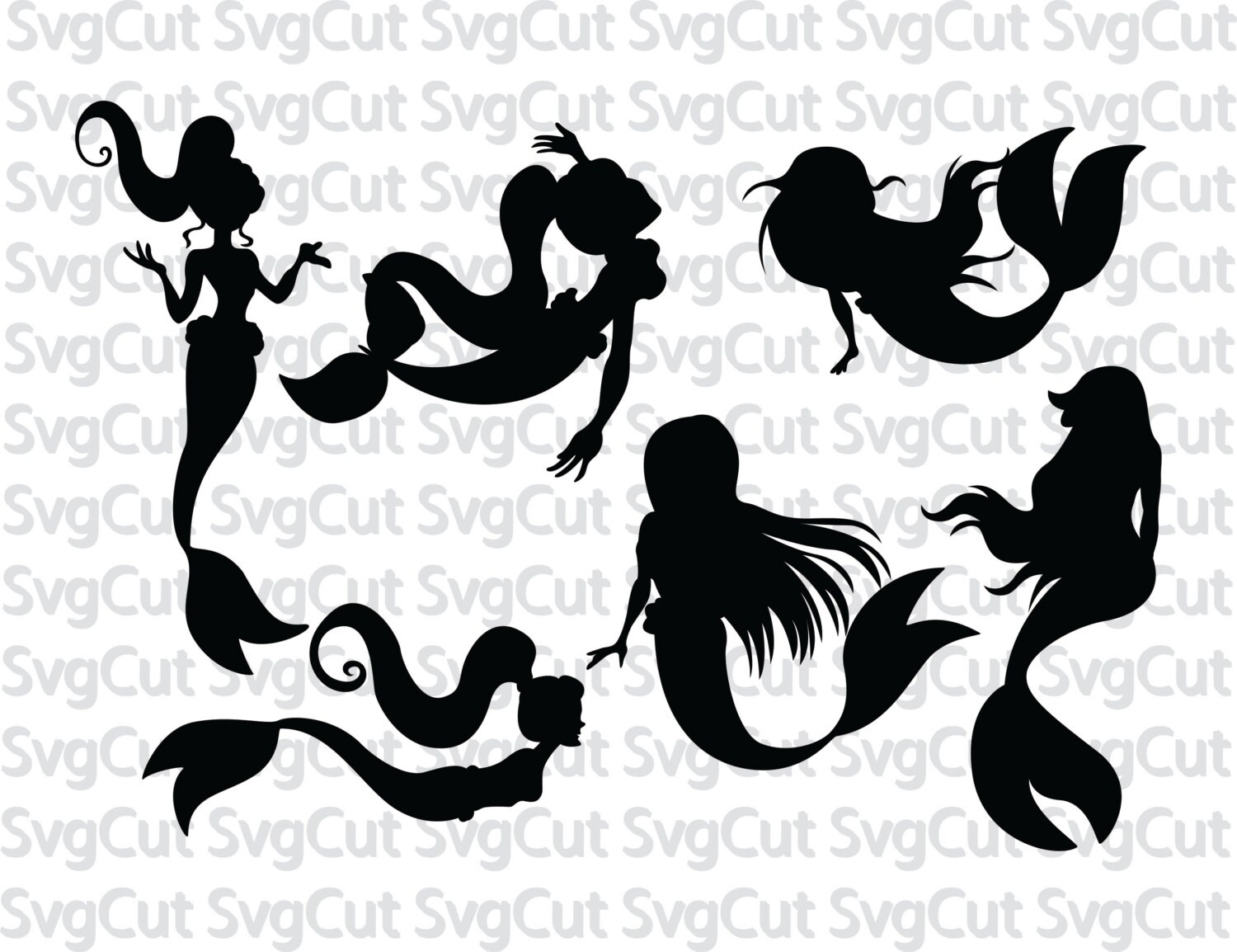 Free Free 318 Silhouette Little Mermaid Ariel Svg Free SVG PNG EPS DXF File