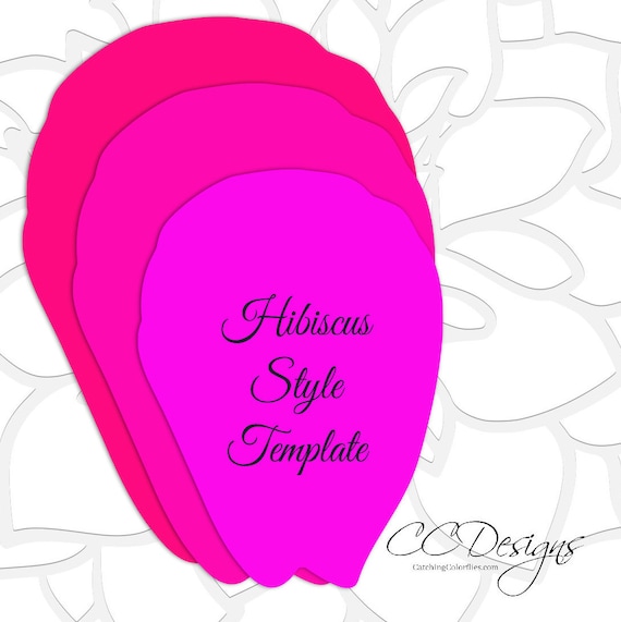 Download Hibiscus Paper Flower Templates, Giant Paper Flower ...