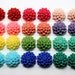 24 pcs Resin Flower Cabochons - 15mm Dahlia - Rainbow Brights Assorted Mix - Matte