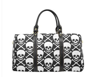 Skull and Crossbones Waterproof Travel Bag