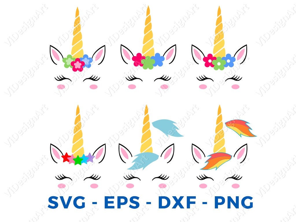 Unicorn svg file Unicorn clipart Unicorn head svg Unicorn