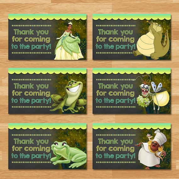 Princess And The Frog Thank You Tags