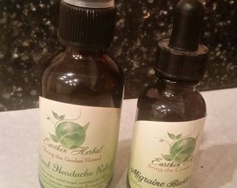 Migraine Relief Duo: Tincture and Aromatherapy Mist
