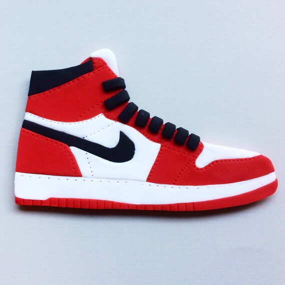 Air Jordan shoe fondant cake topper Fondant Shoe Air