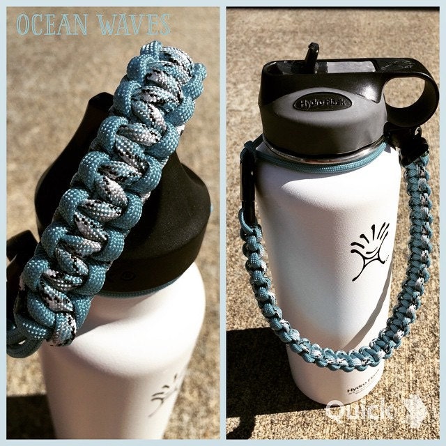 Paracord Handle for Hydro Flask Bottle Adjustable Ocean