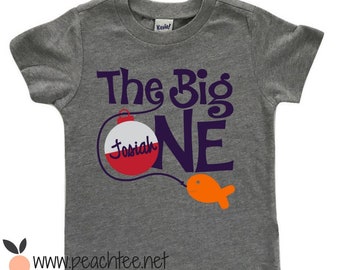 First birthday shirt, boys birthday shirt, toddler birthday shirt, the big one shirt, fishing birthday theme, boys first birthday shirt