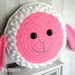 Sheep Pillow - Cushion CROCHET PATTERN - crochet patterns for animal pillows - Kids Birthday present - Baby shower nursery gift