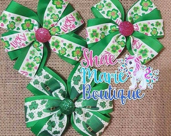 St. Patrick's Day Pinwheel Bow Bundle