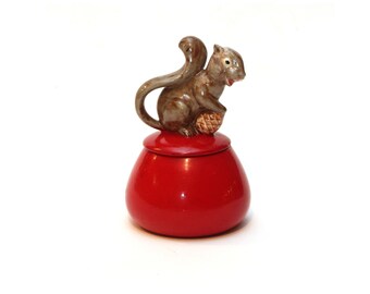 Ceramic Squirrel Compote