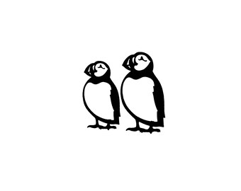 A Pair Of Puffins Vinyl Sticker/Decal