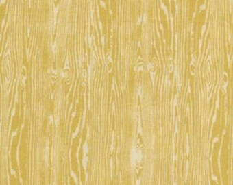 1 yard Joel Dewberry - Aviary 2 - Woodgrain in Vintage Yellow JD42