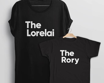Mother Daughter Tee Shirts, Gilmore Girls shirts, mother daughter gift matching t shirts, Lorelai and Rory shirts, Rory to my Lorelai tshirt