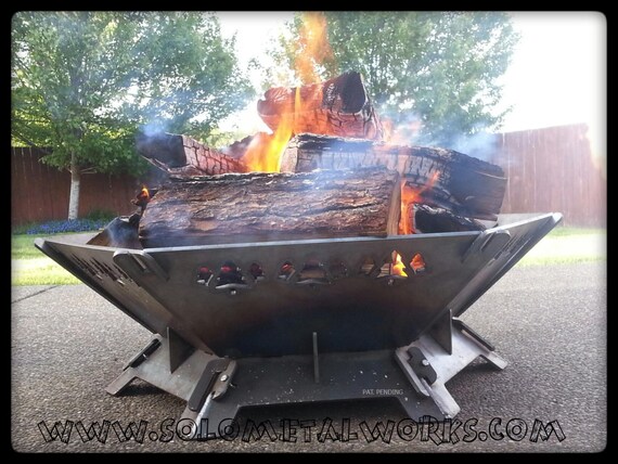 36 Hexagon .25 Steel Plate Modular Fire Pit Kit - 36 Hexagon .25 Steel Plate Modular Fire Pit Kit