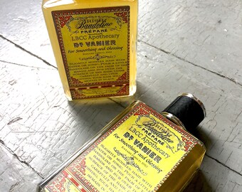 1912 Dr. Vanier's Irish Bandoline For Smoothing & Glossing The Hair- Vintage Hair Gel - Irish Moss - Natural Gentleman's Hair Grease