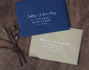 Addressing Wedding Invitations Modern 5