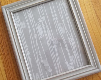 Painted Picture Frame Paris Grey ~ 8 x 10 Photo Frame ~ Annie Sloan Chalk Paint in Paris Grey