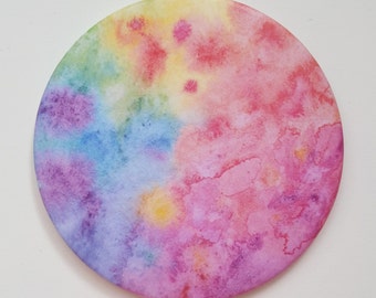 pocket mirror "rainbow world"