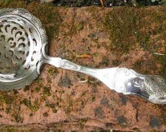 Hallmarked Silver Sugar Sifter Spoon