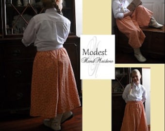 Girl's Box-Pleat, Split-Skirt (Riding Skirt) **PDF Pattern**