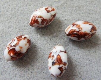 13 mm Vintage Venetian Glass Beads Set of 4