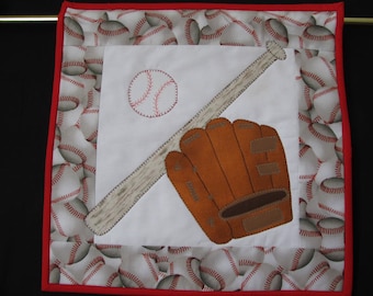 Baseball Quilted Wall Hanging