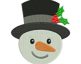 Frosty Snowman Snow Man Christmas Machine Embroidery Designs 4x4 & 5x7 Instant Download Sale