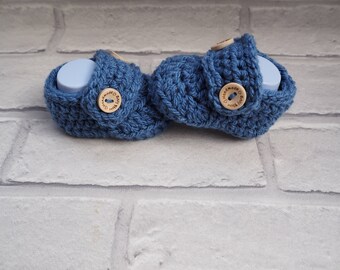 crochet baby booties/baby boy booties/baby shower gift/crochet baby loafers/loafer shoes/baby booties/christening shoes/new baby gift.