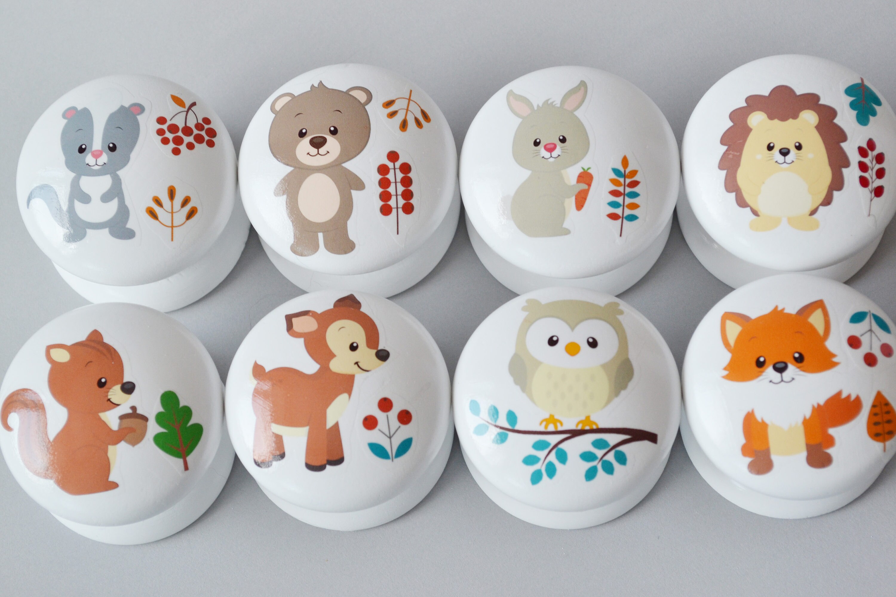 Forest Animals Drawer Knobs Drawer Pulls Dresser Pulls