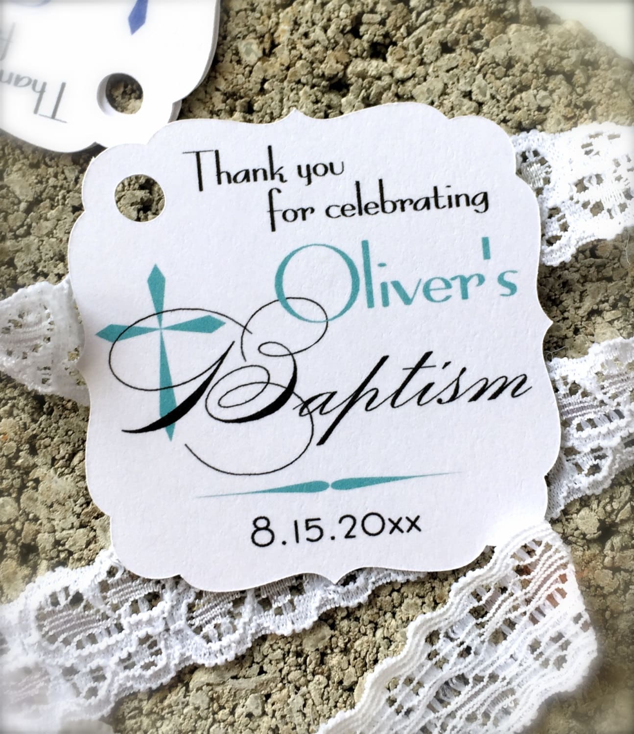 Baptism favor tags christening favor tags baby baptism tags