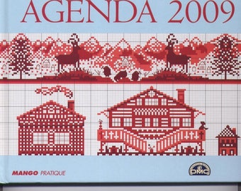 Book calendar 2009 on the theme of the mountain - cross stitch