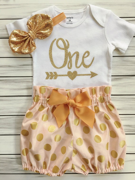 Items similar to Cake Smash Outfit, Baby Girl 1st Birthday Onesie