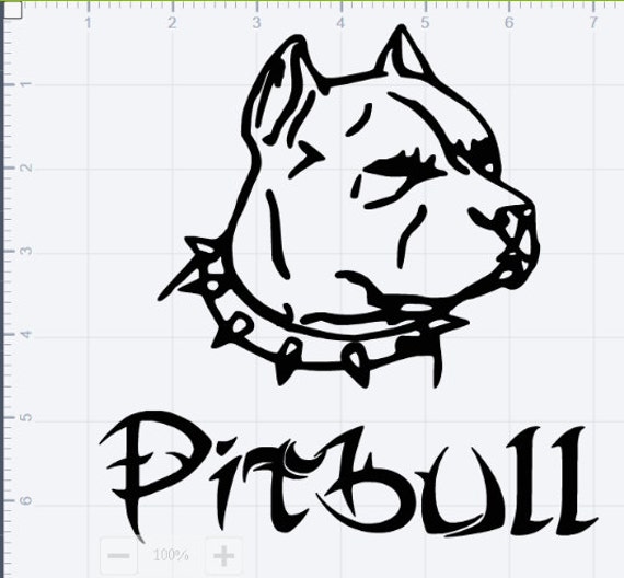 Download Pitbull Design SVG EPS DXF Studio 3 Cut File