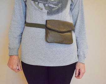 Leather waist bag. Fanny pack. Travel bag. Hip bag. Gifts for her.