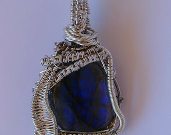 Labradorite Wire Wrapped Pendant