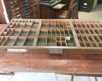 Hamilton MFG Co. Letterpress Typeset Drawer '38' USPS