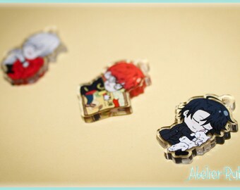 Mystic Messenger Clear Acrylic Charms - Seven, Zen, Jumin