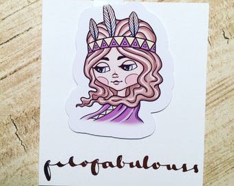 Just Believe Boho Girl Magnetic Book Mark - Page Marker
