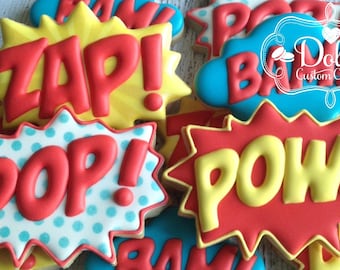 Super Hero Super Hero Burst Cookies